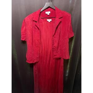 Vintage Liz Claiborne 2 Piece Dress with Button Up Top